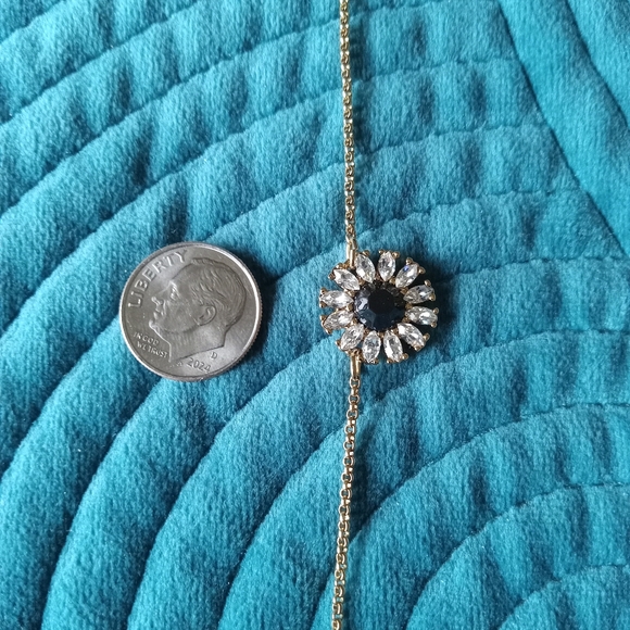 Kate Spade New York Black & White Crystal Gold Tone Pendant Necklace - Picture 3 of 9